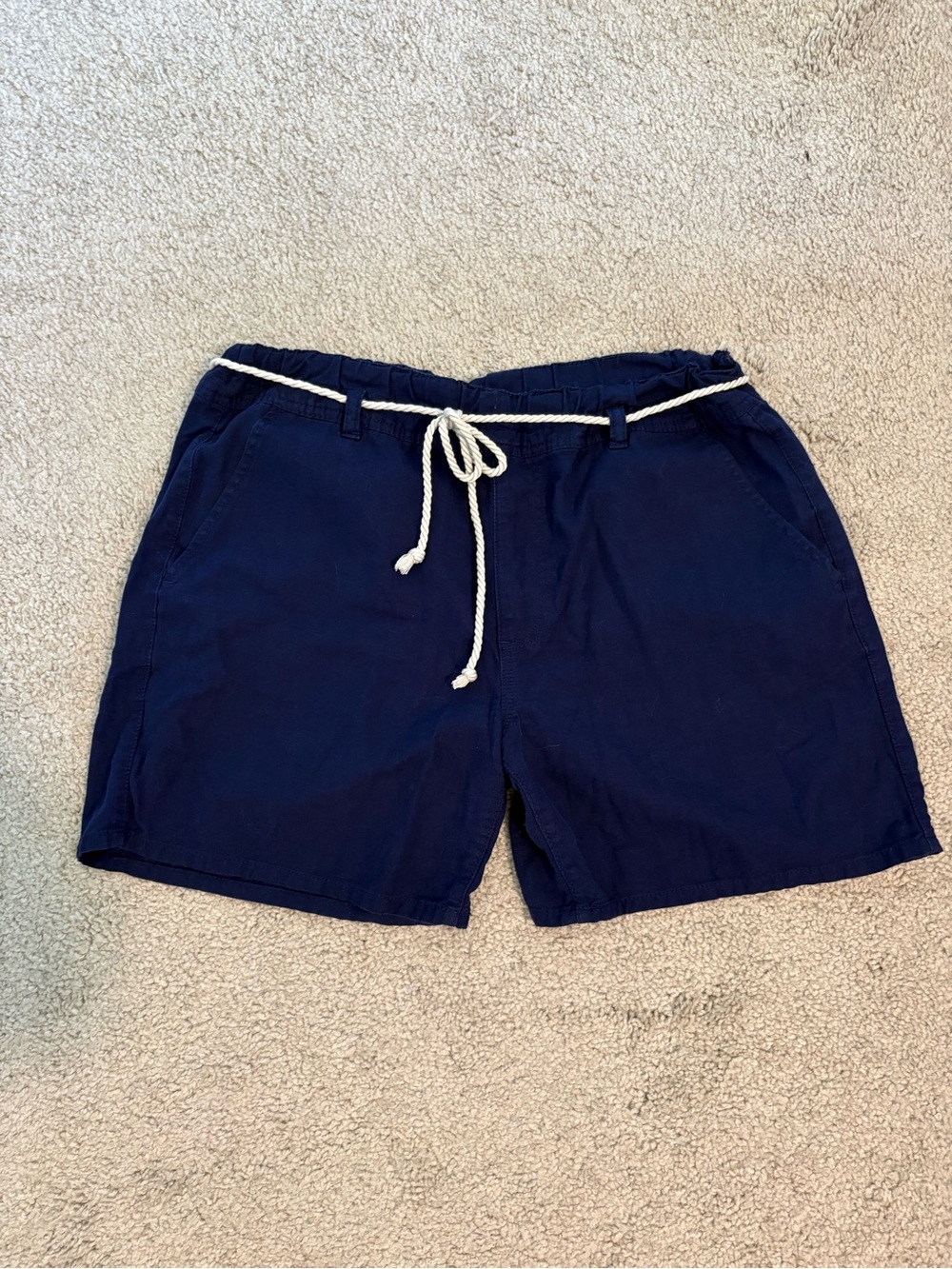 U.S. Polo Assn. Navy Preppy Equestrian Casual Summer Shorts Women's Size Large